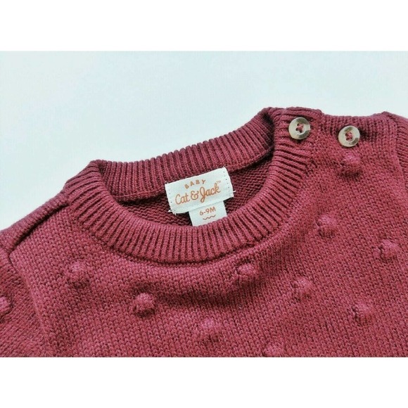 NWT Cat & Jack Knit Romper 6-9 - Picture 3 of 3